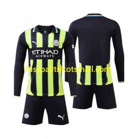 Fußballtrikots Manchester City Kinder 2024-2025 Langarm Auswärts-trikot kaufen